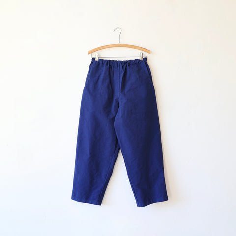 Manuelle Guibal Brushed Cotton Boyfriend Pants - Oceanic Blue