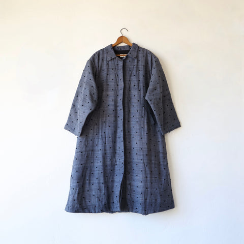 Bunon Polkadot Coat - Cloud Blue