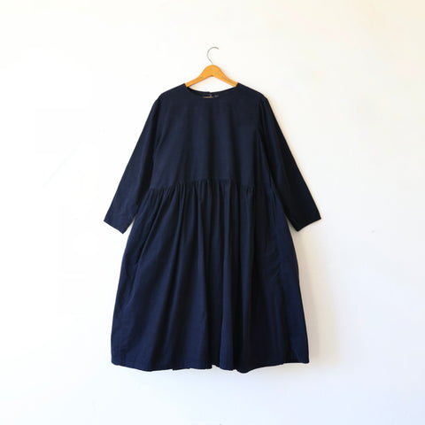 Manuelle Guibal Fine Wale Corduroy Dress - Navy