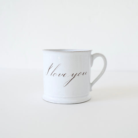 Astier de Villatte + John Derian Large Mug - I Love You