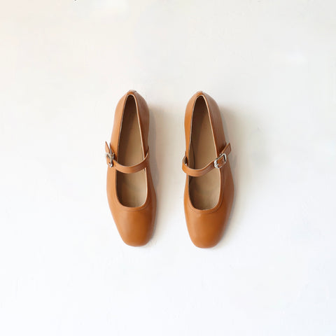Le Monde Beryl Mary Janes - Camel Leather
