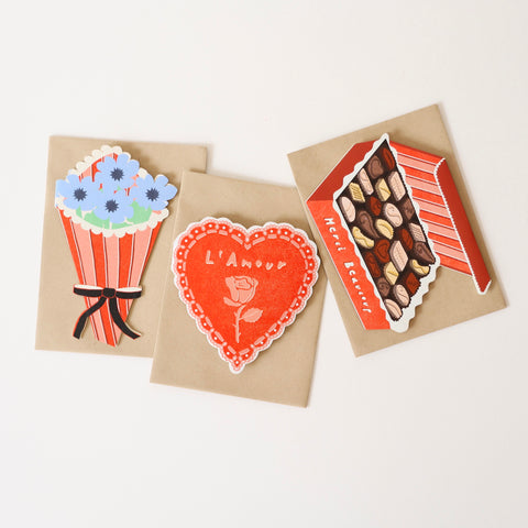 Box of 6 Valentines Cards with Envelopes - Assorted