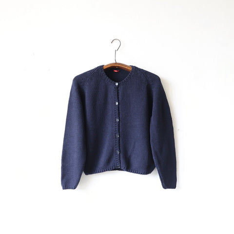 Apuntob Silk Knit Cardigan - Abyss