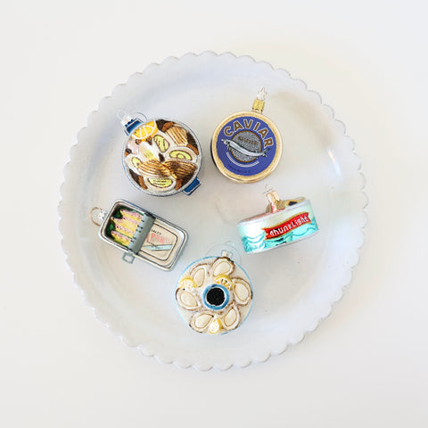 Blown Glass Ornaments - Seafood - 5 Options