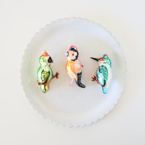 Nathalie Lété Blown Glass Ornaments - Birds