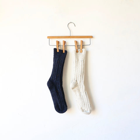Yahae recycled Wool/Organic Cotton Low gauge Socks - 2 Color Options