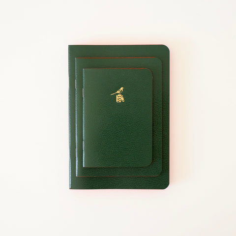 Cahier Style Notebooks, Green - 4 Options