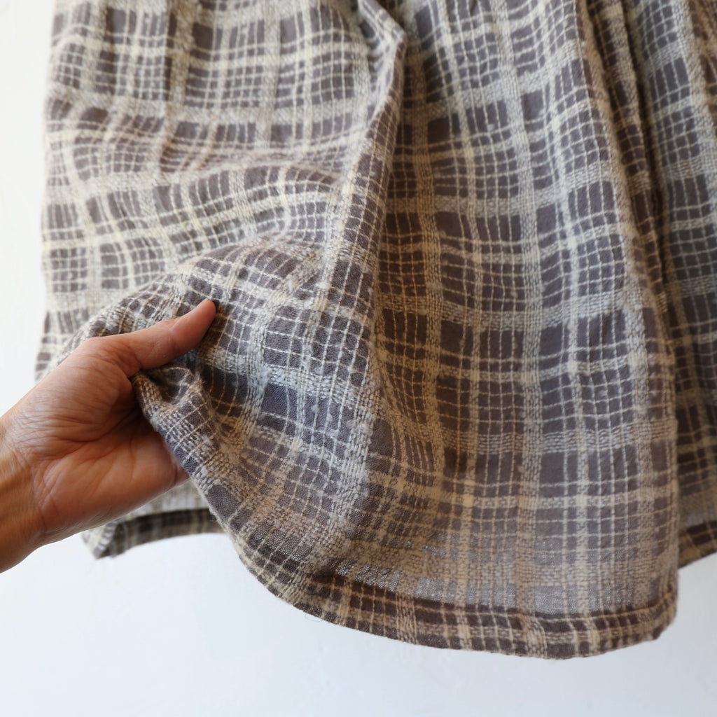 Ichi Antiquités Wool Plaid Skirt - Grey