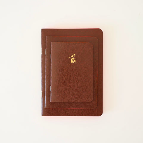 Cahier Style Notebooks, Brown - 4 Options