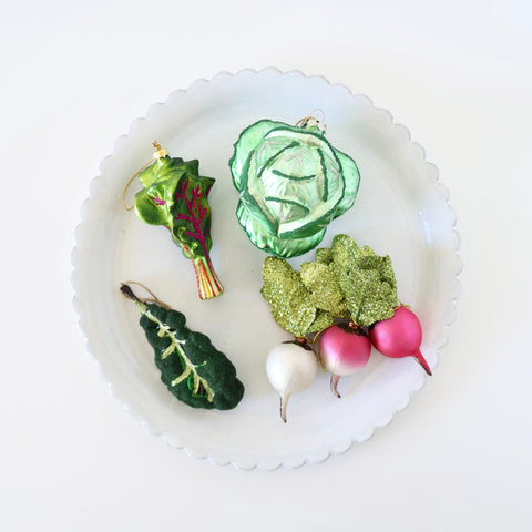 Blown Glass Ornaments - Farmer's Market #2 - 6 Options