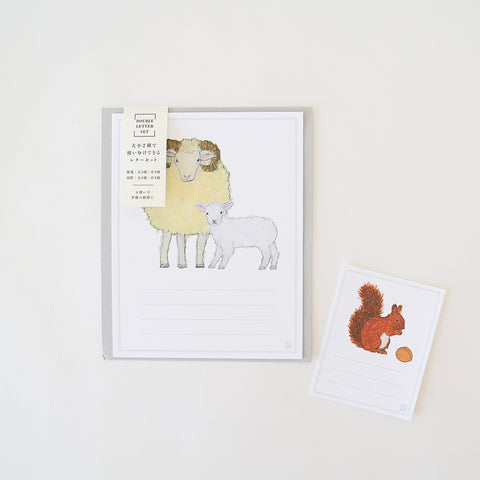 Stationery Set - Sheep & Squirrel