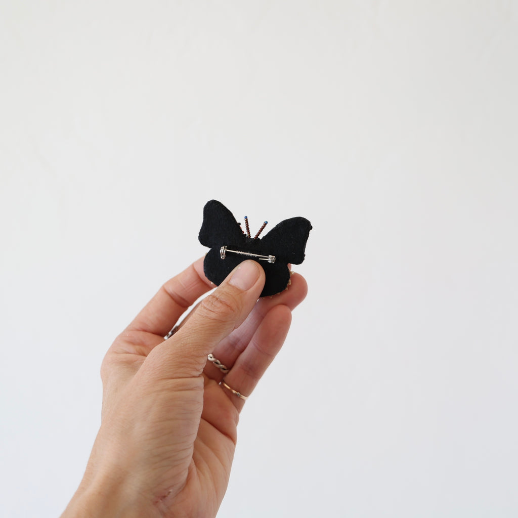 Embroidered Butterfly Pin