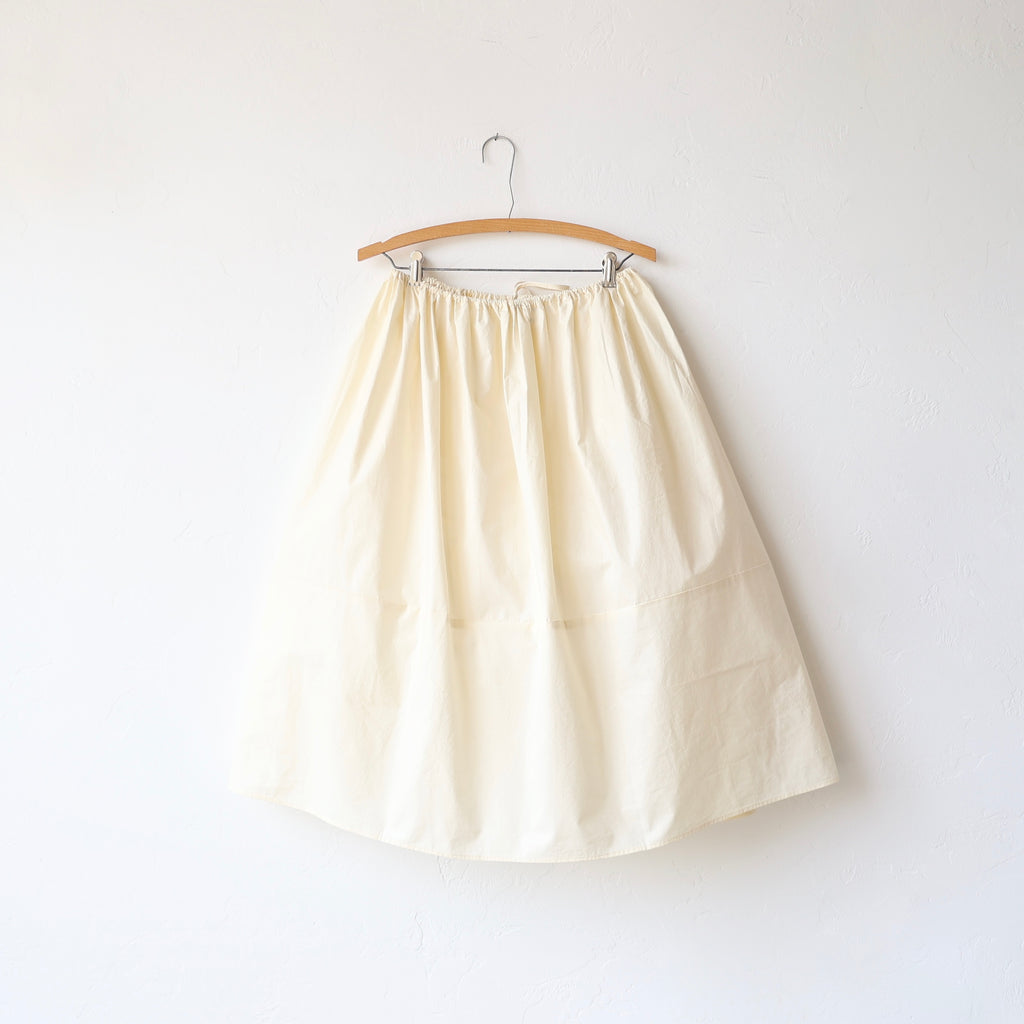 Caron Callahan Charlie Skirt - Cream Shiny Poplin