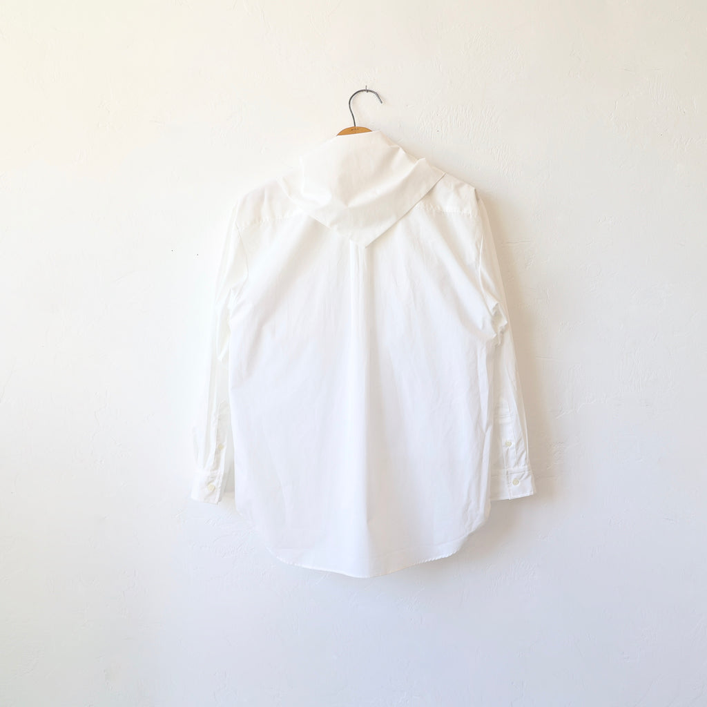 Nicholson & Nicholson Scarf Collar Shirt - White
