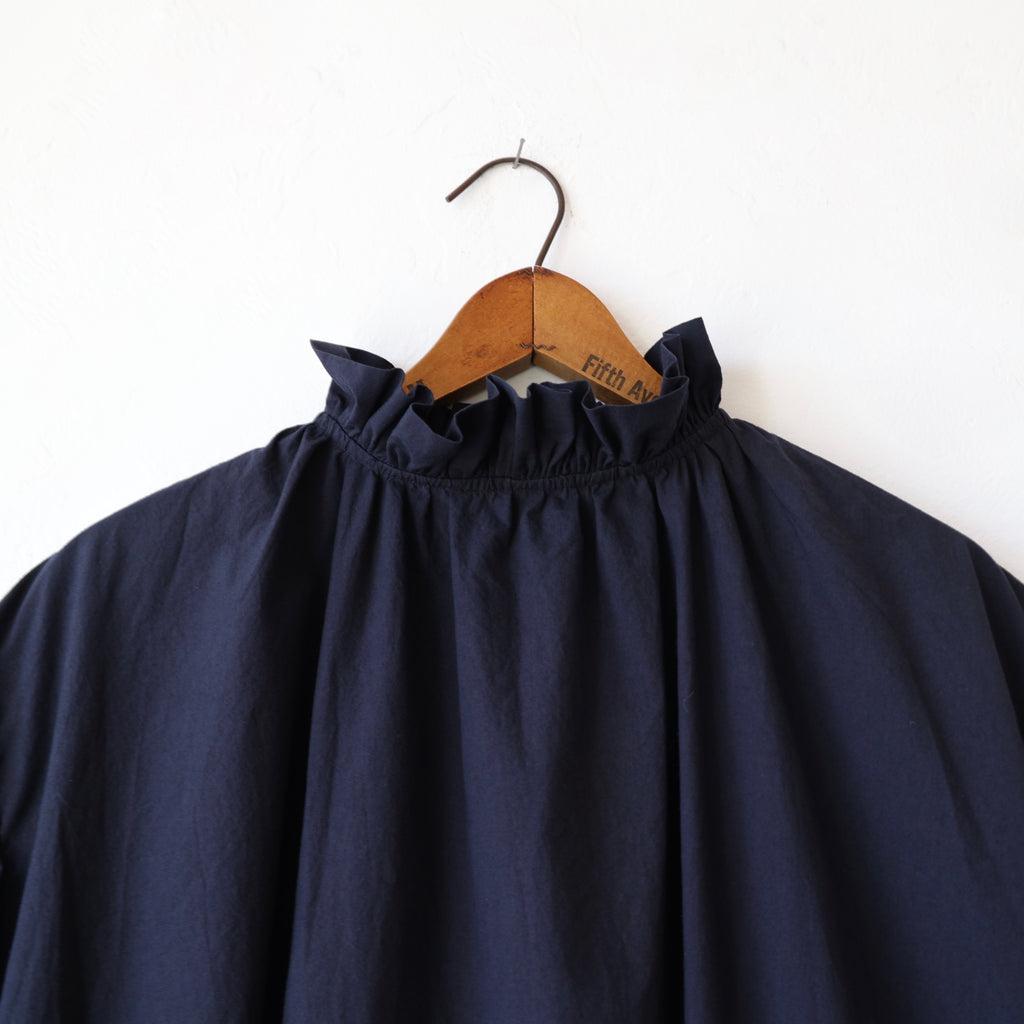 Bon Ruffle Collar Dress - Navy