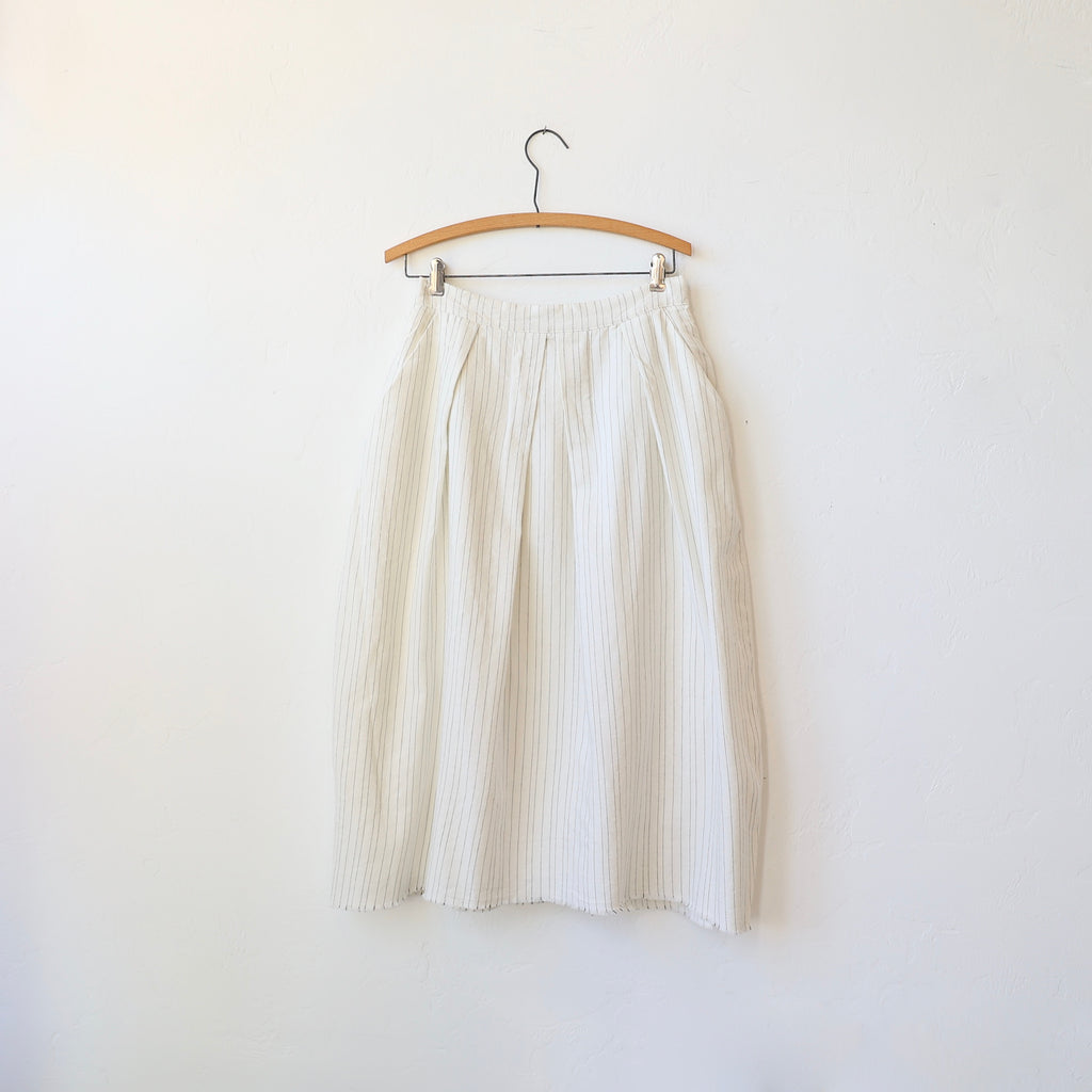Hannoh Wessel Soft Cotton Skirt - Pin Stripe