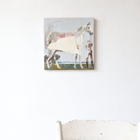 Graham Mears Painting - "White Horse"