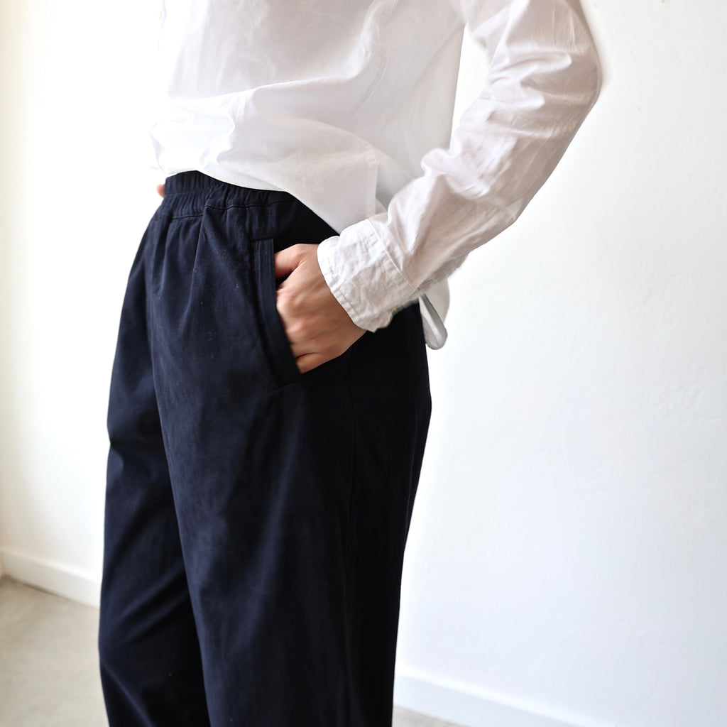 Hannoh Wessel Brushed Cotton Pants - Navy