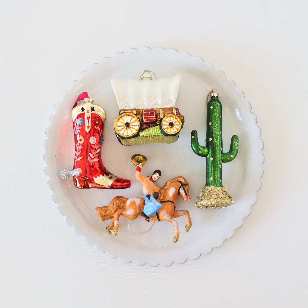 Blown Glass Ornaments - Wild West - 3 Options