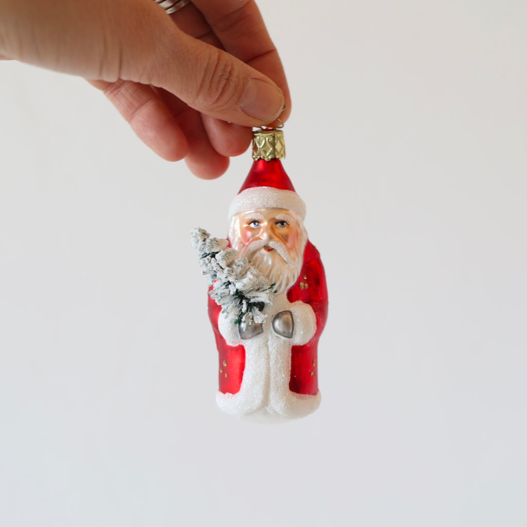 Blown Glass Ornaments - Santas and Christmas Tree - 5 Options
