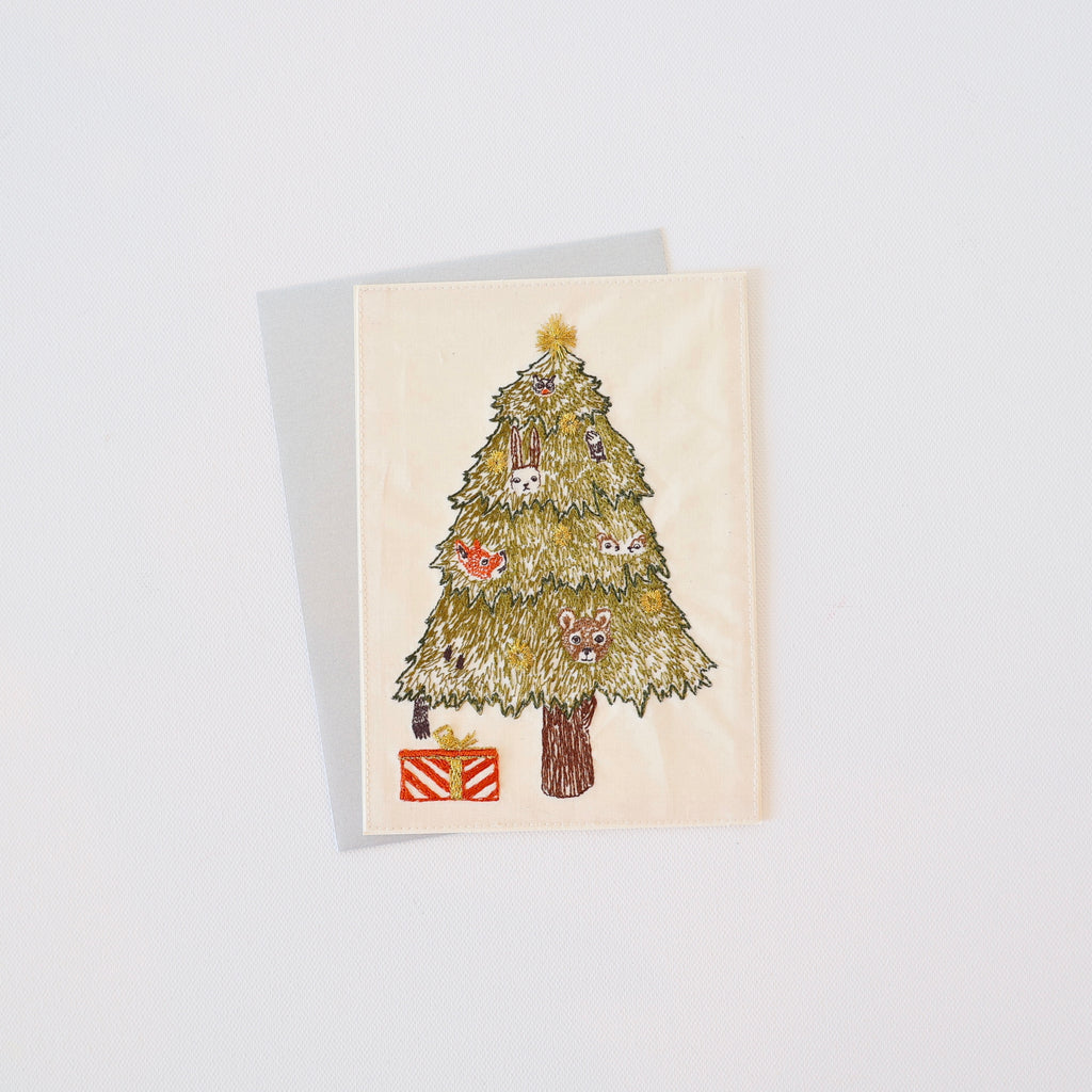 Coral & Tusk Festive Tree Card