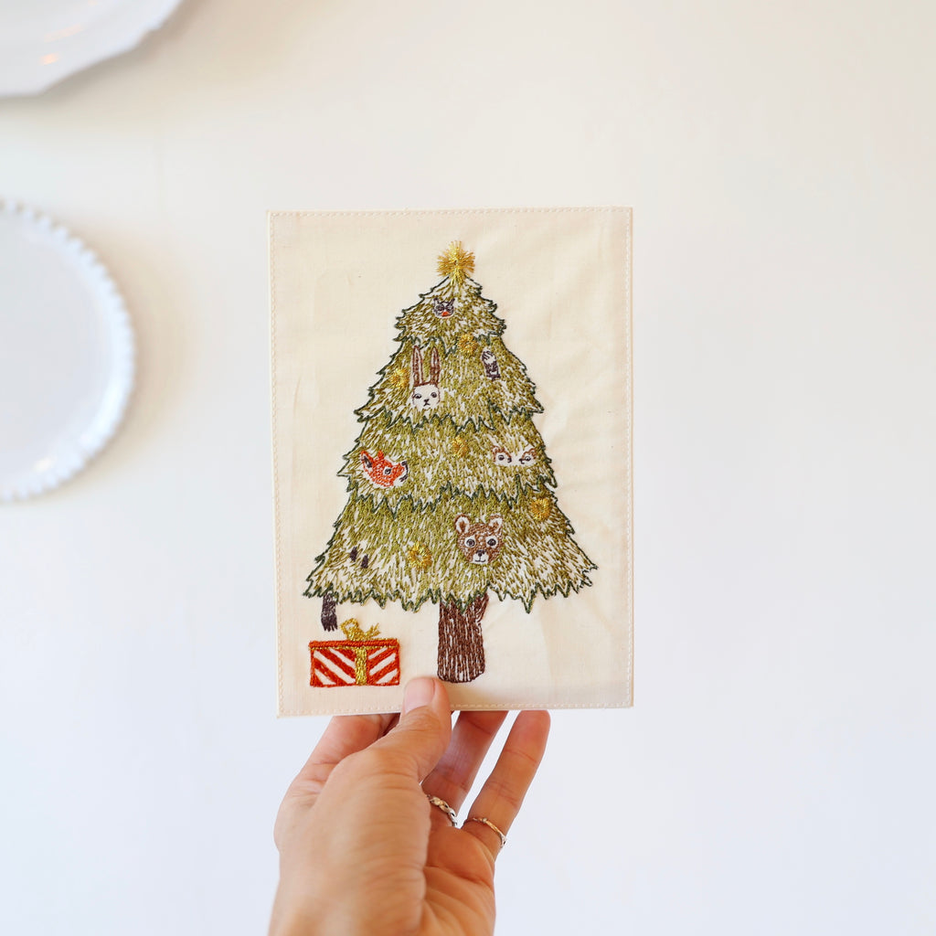 Coral & Tusk Festive Tree Card