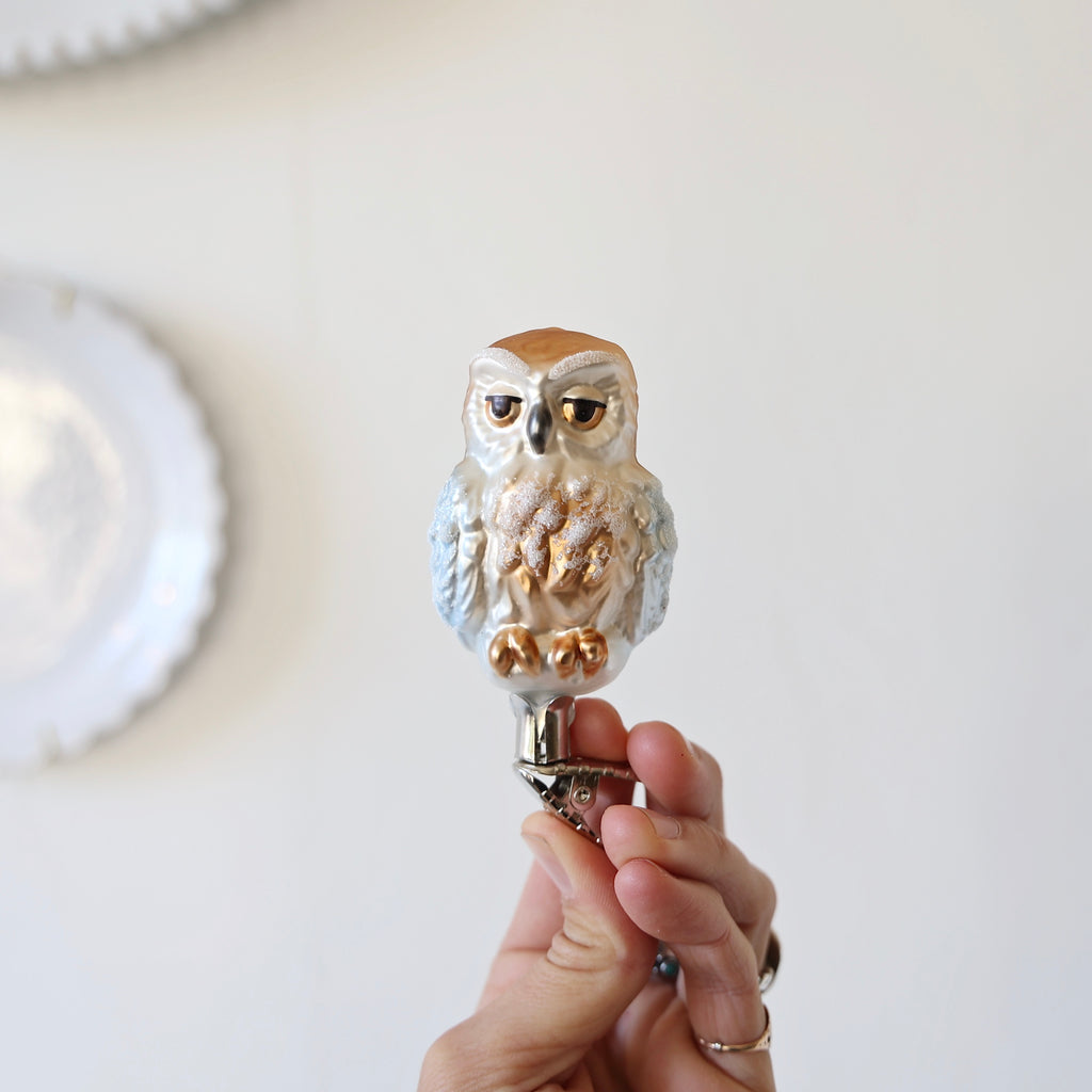 Blown Glass Ornaments - Owls - 3 Options