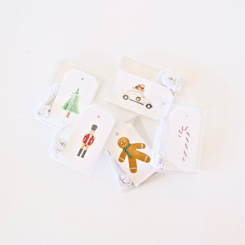 Pack of 6 Holiday Tags - 5 Options