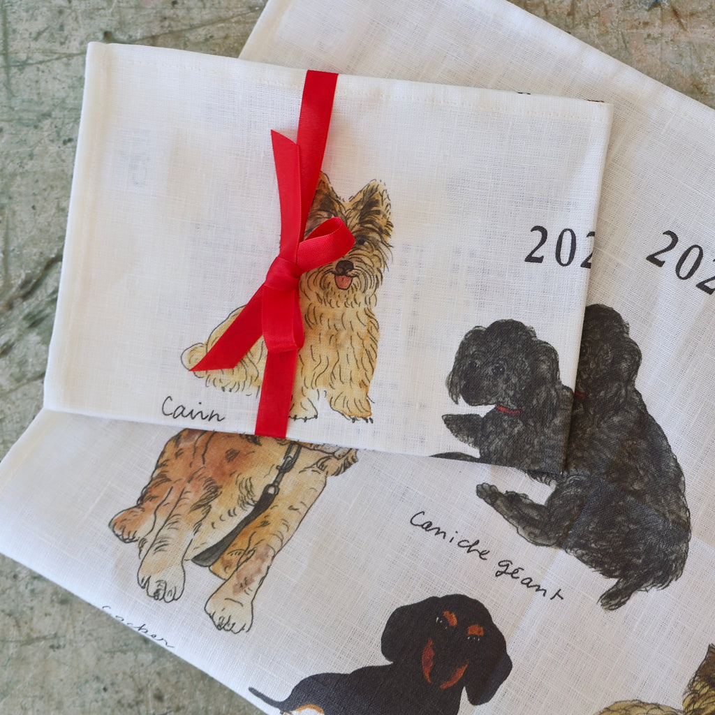 Fog Linen Calendar Towels - Dogs