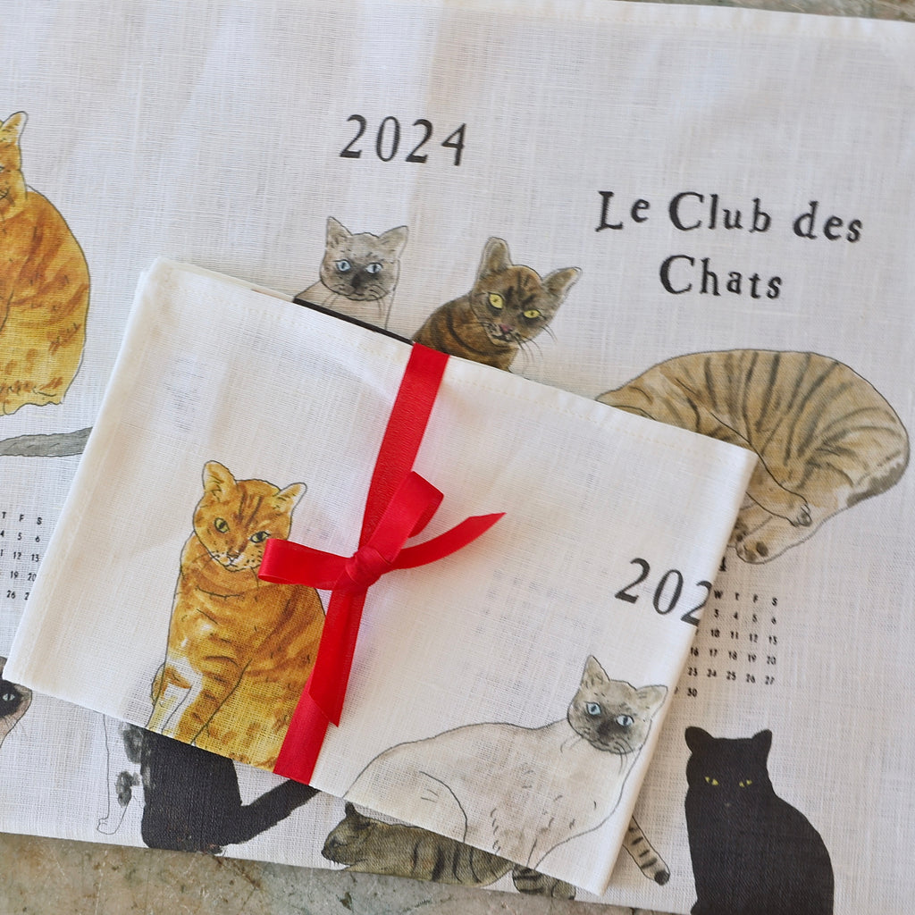 Fog Linen Calendar Towels - Cats