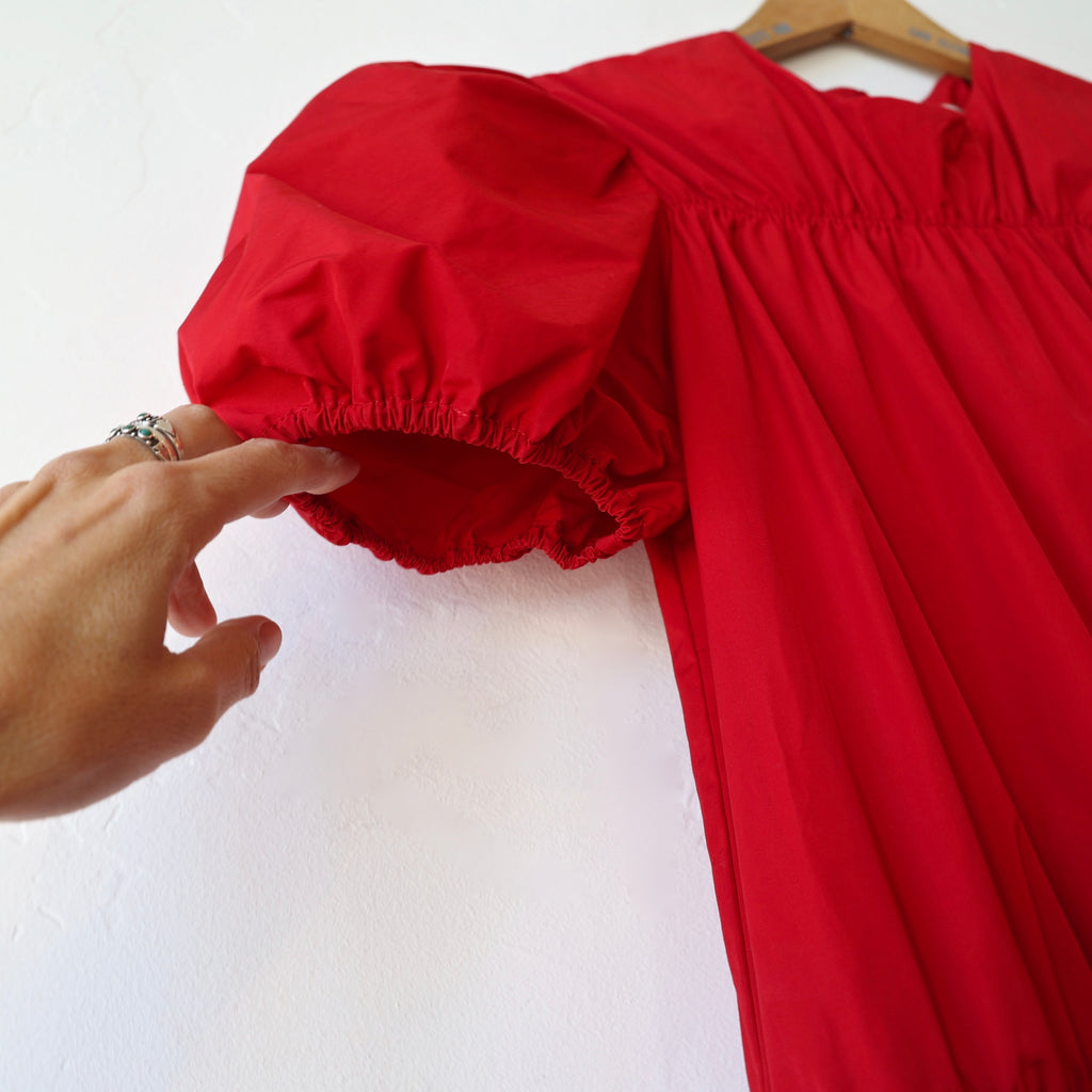 Fabiana Pigna Puff Sleeve Dress - Scarlet