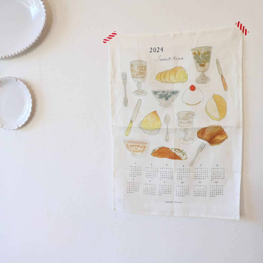 Fog Linen Calendar Towels - Sweet Time