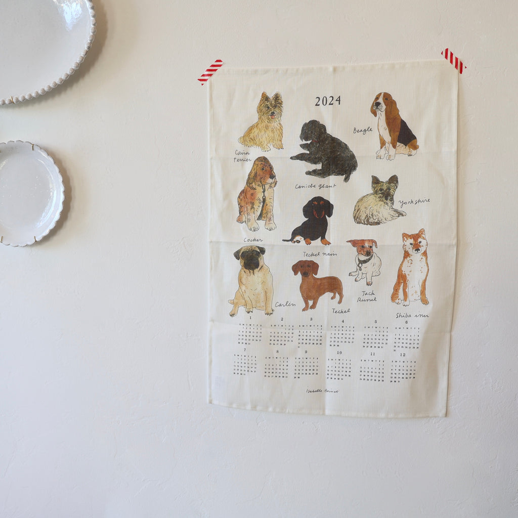 Fog Linen Calendar Towels - Dogs