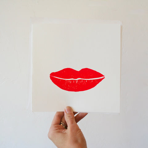 Minnieolga Kissy Lips Card
