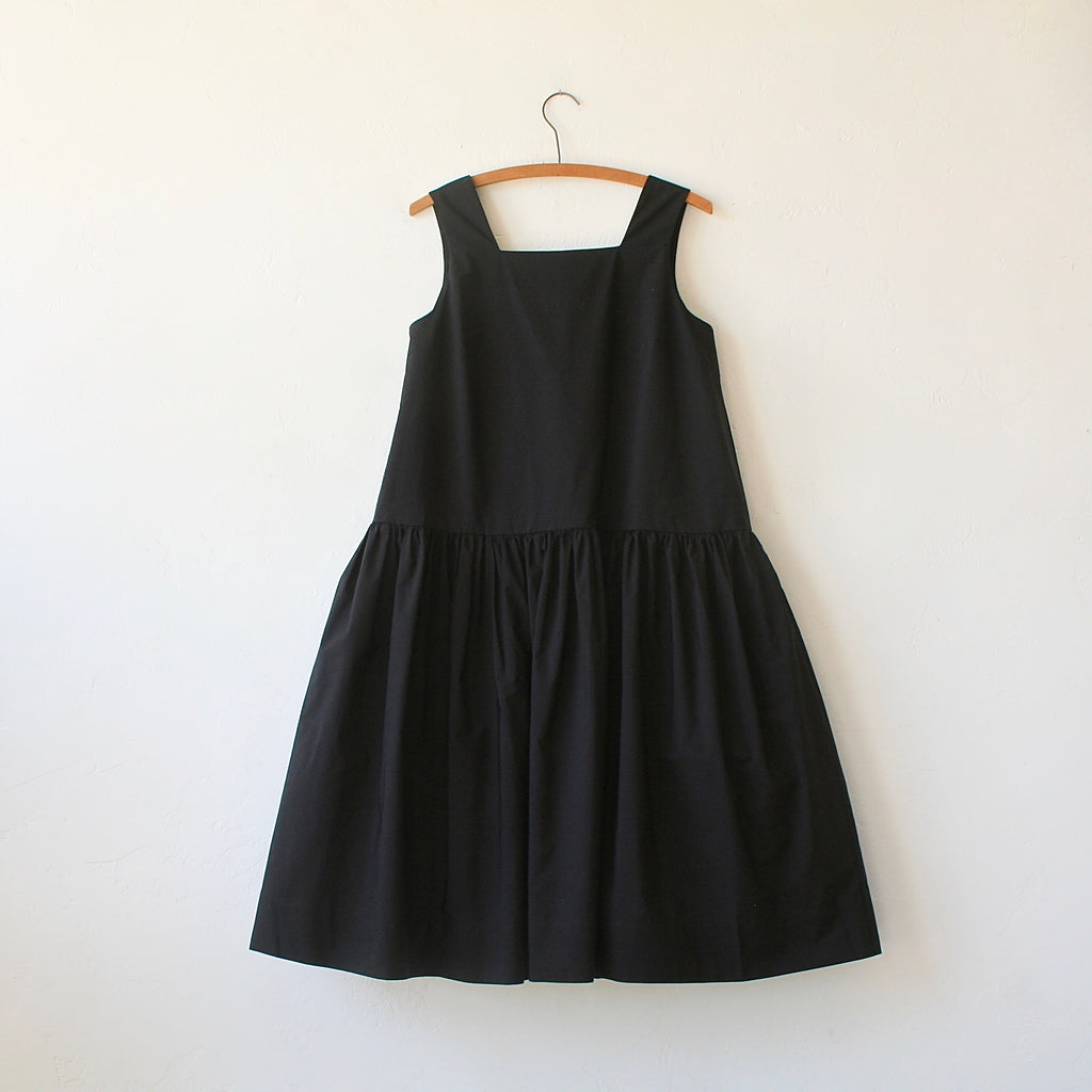 Bon Square Collar Dress - Black