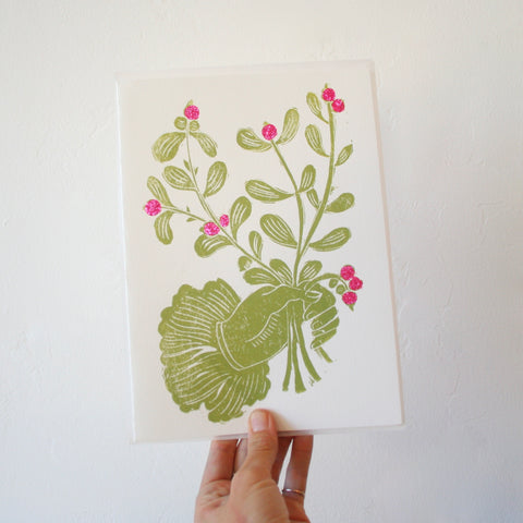 Minnieolga Mistletoe Card
