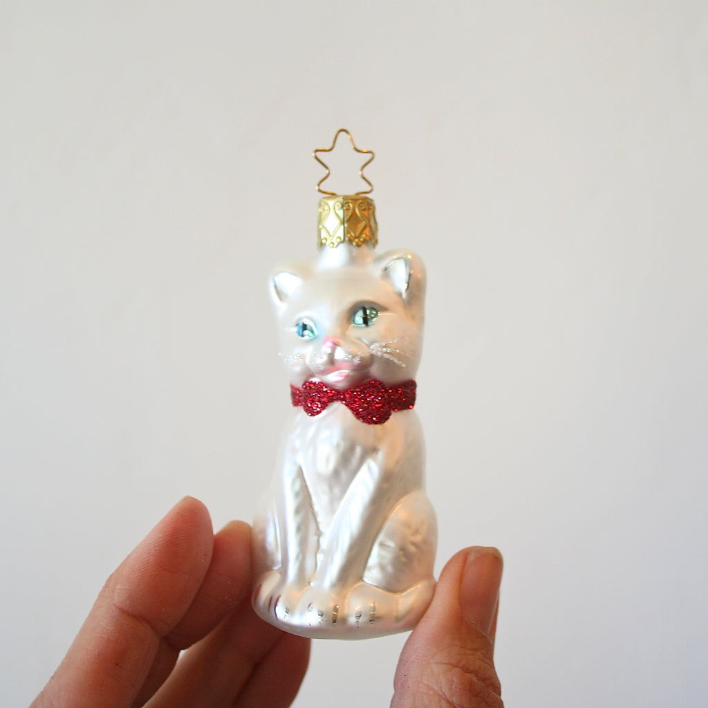 Blown Glass Ornaments - Cats - 3 Options