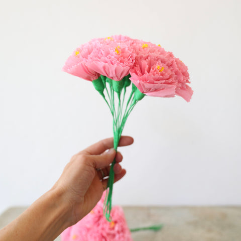 Bunch of Large Paper Flowers - Pink