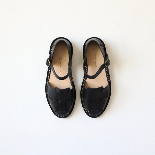 Steve Mono Artisanal Sandals - Black | Bon