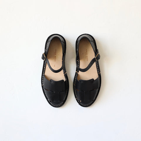 Steve Mono Artisanal Sandals - Black