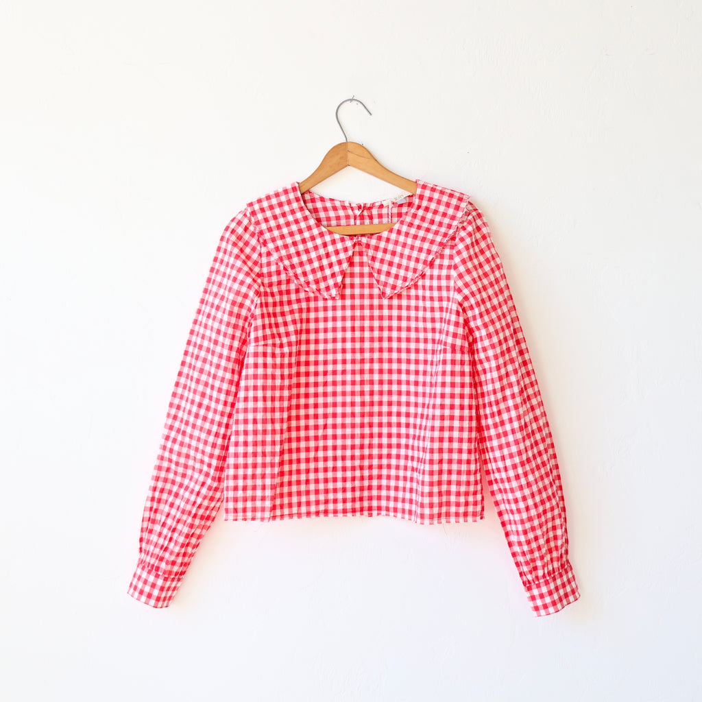 Sula Dusk Blouse - Red Gingham