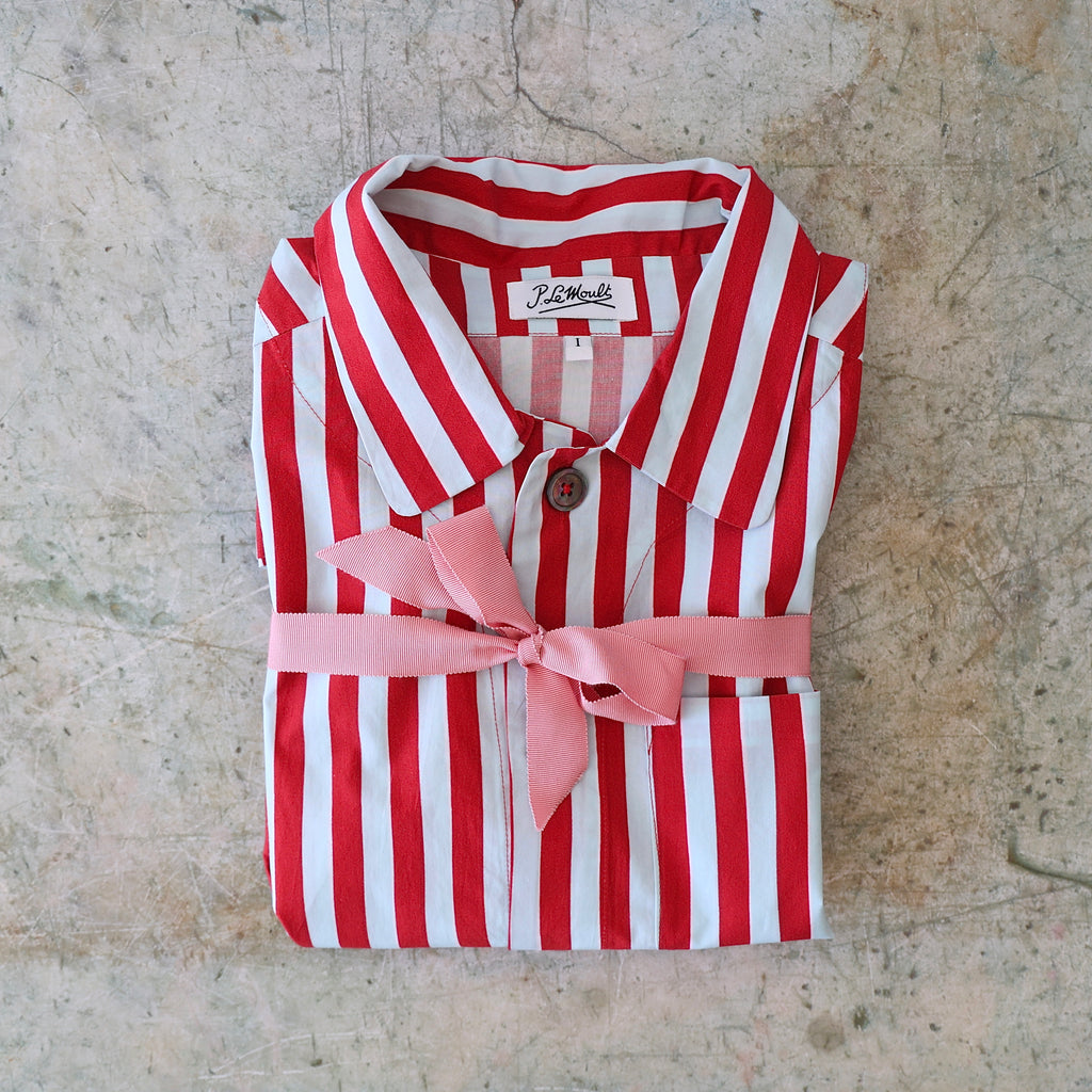 P. Le Moult Pajama Set - Red Stripes