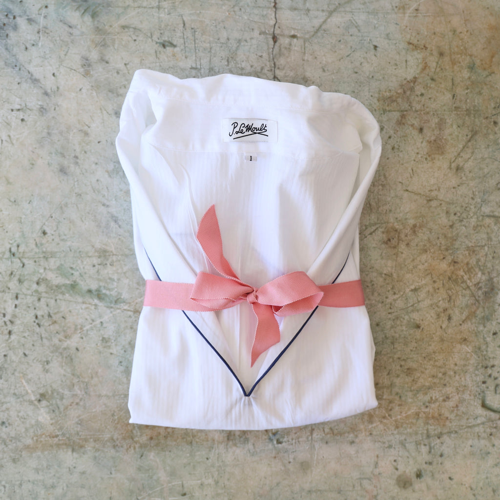 P. Le Moult Sailor Collar Night Dress - White