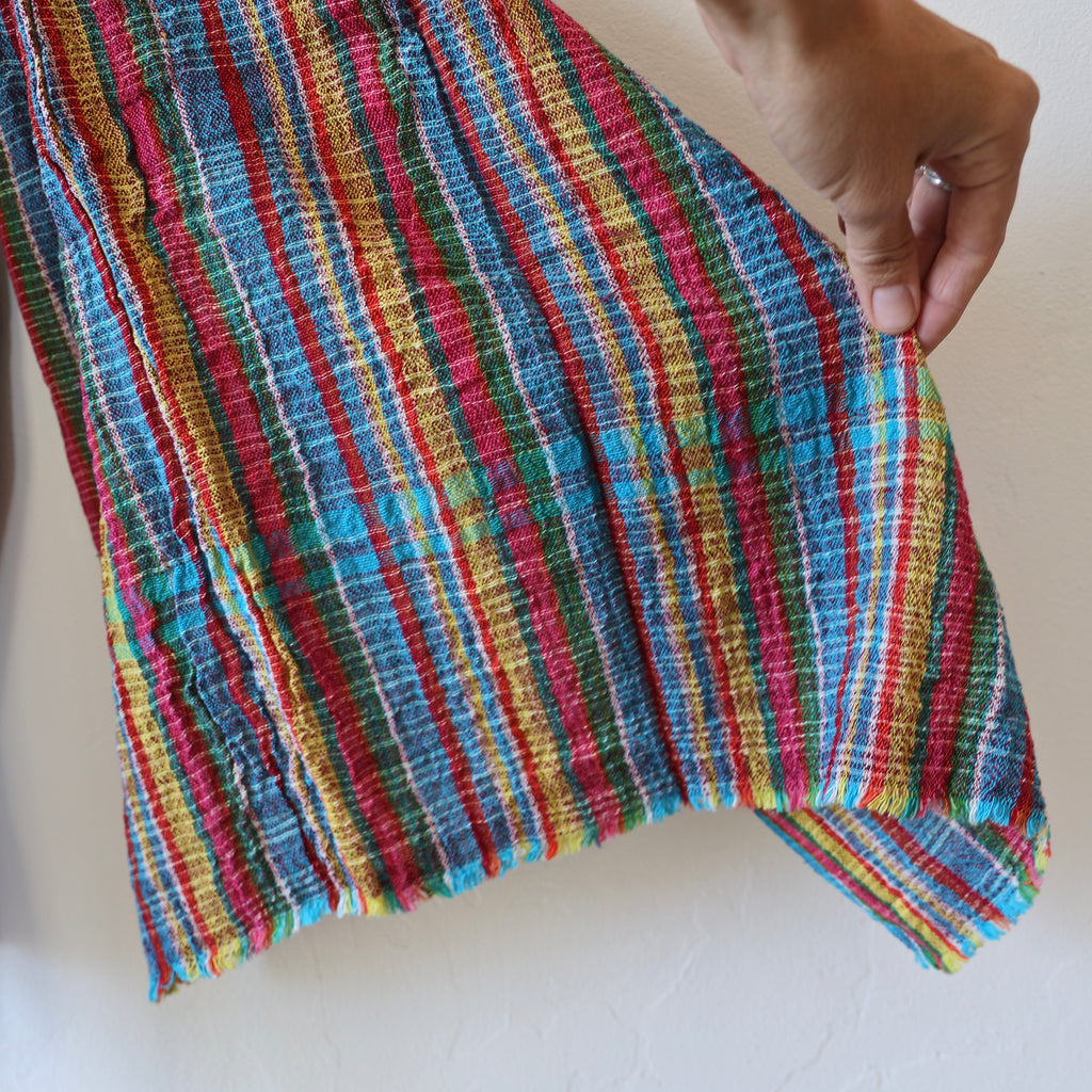 Khadi Cotton Multicolor Textiles - 3 Color Options