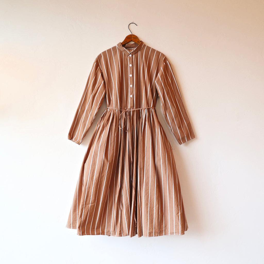 Manuelle Guibal Shirt Dress - Brown Stripe
