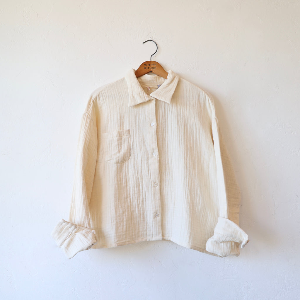 Sula Brushed Cotton Shirt - Cream