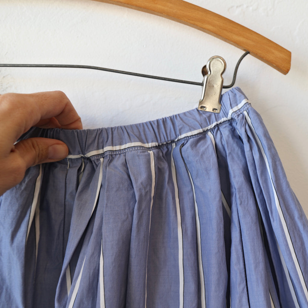 Manuelle Guibal Boni Skirt - Soft Blue Stripes