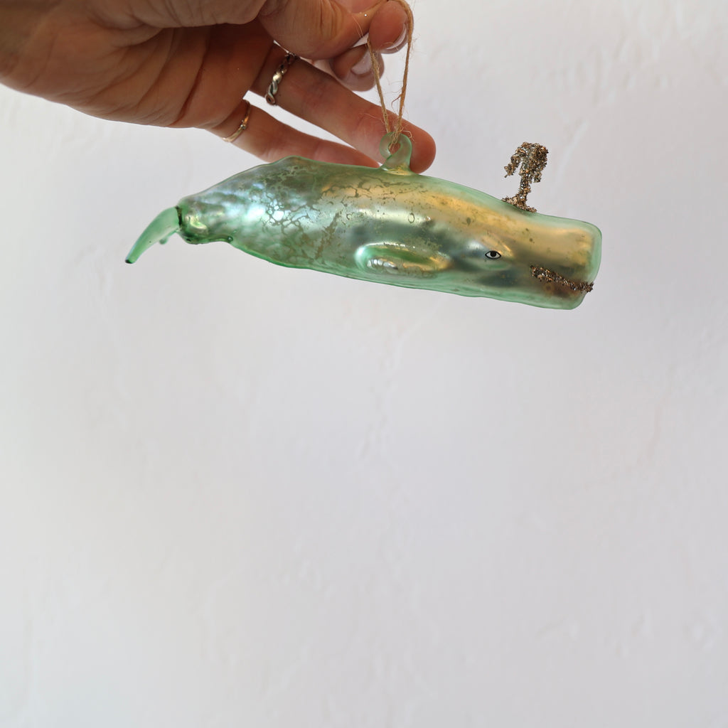 Blown Glass Ornaments - Whales & Narwhal - 6 Options