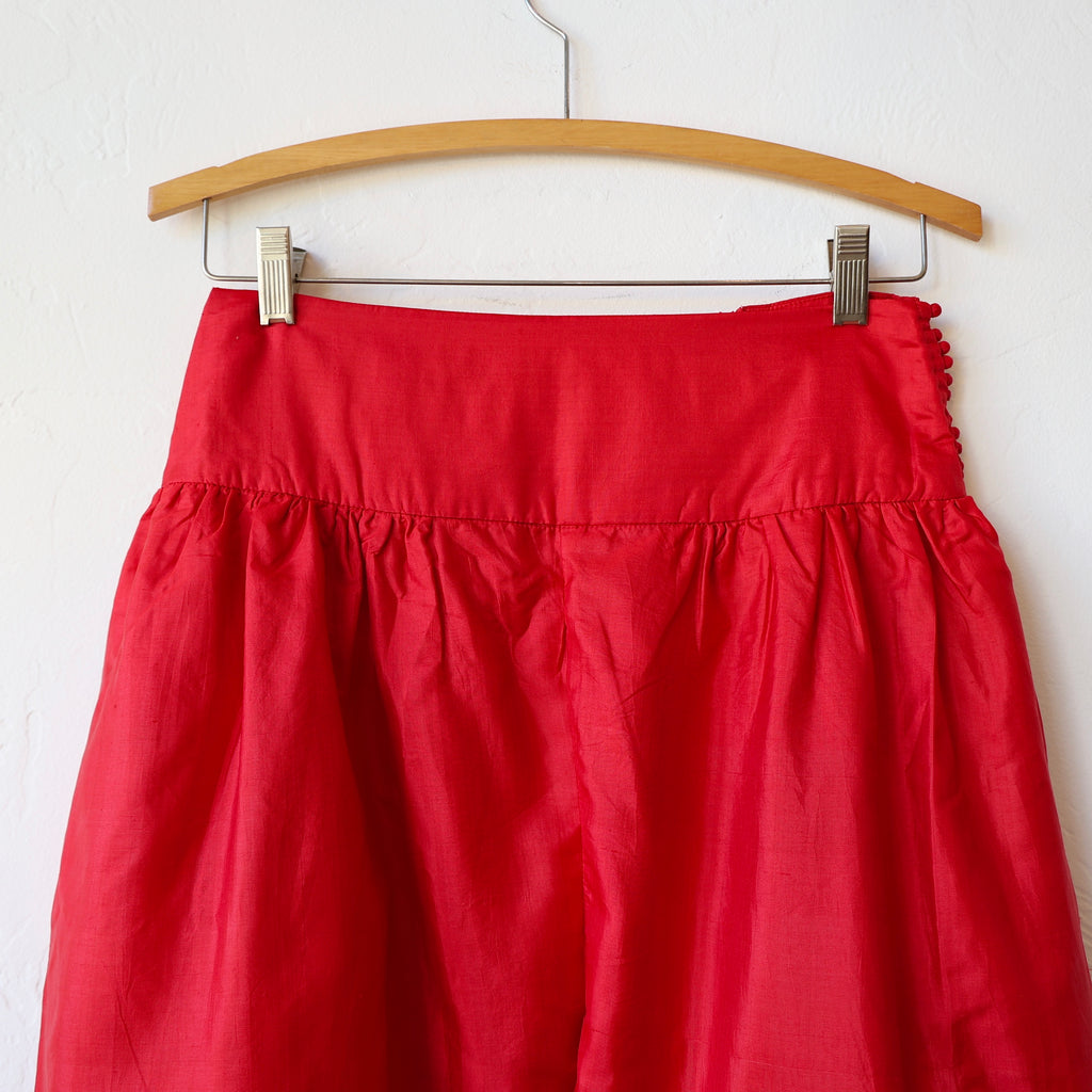 Bunon Silk Pants - Red