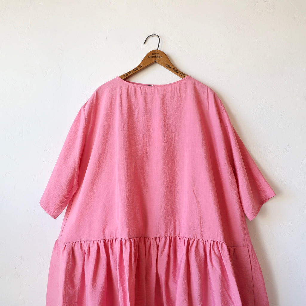 Apuntob Silk Easy Dress - Pink